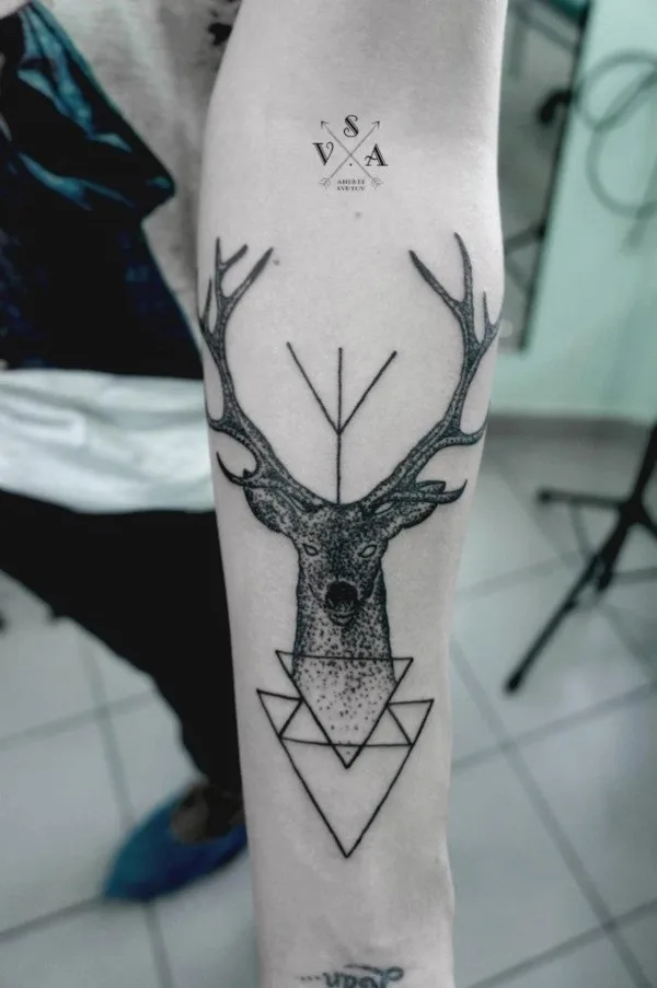 Nerdy Geometric Pattern Tattoo Designs0341