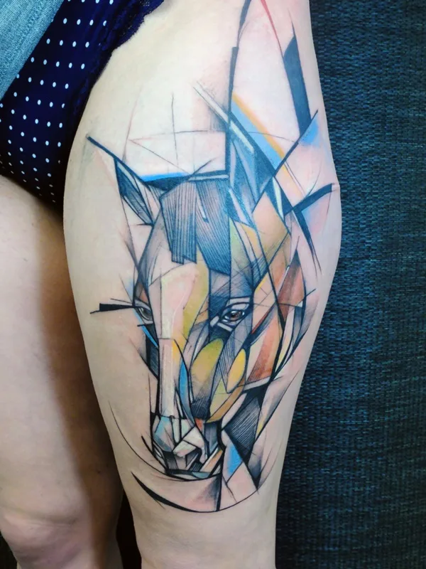 Nerdy Geometric Pattern Tattoo Designs0361