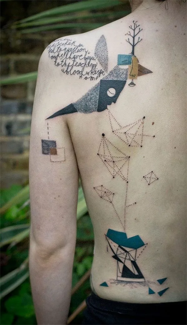 Nerdy Geometric Pattern Tattoo Designs0401