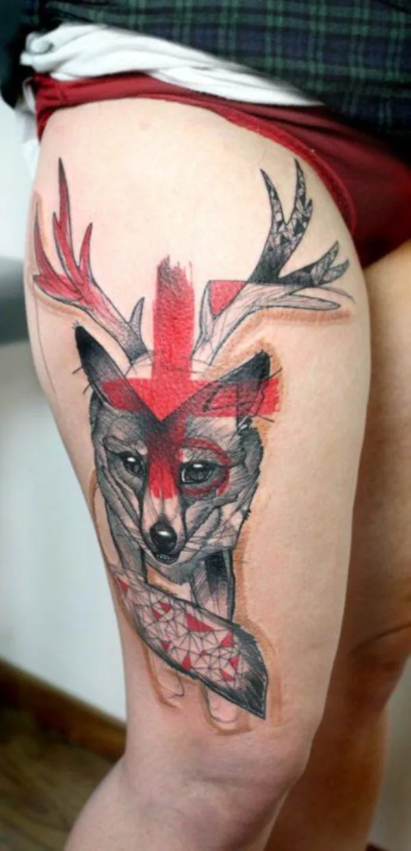Nerdy Geometric Pattern Tattoo Designs0431