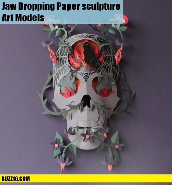 Jaw Dropping Paper sculpture Art Models0151