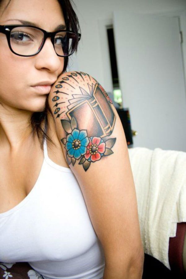 attractive literary book tattoos0051