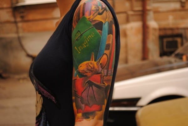 attractive literary book tattoos0141