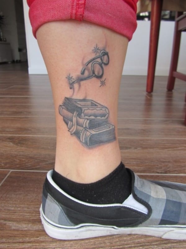 attractive literary book tattoos0281