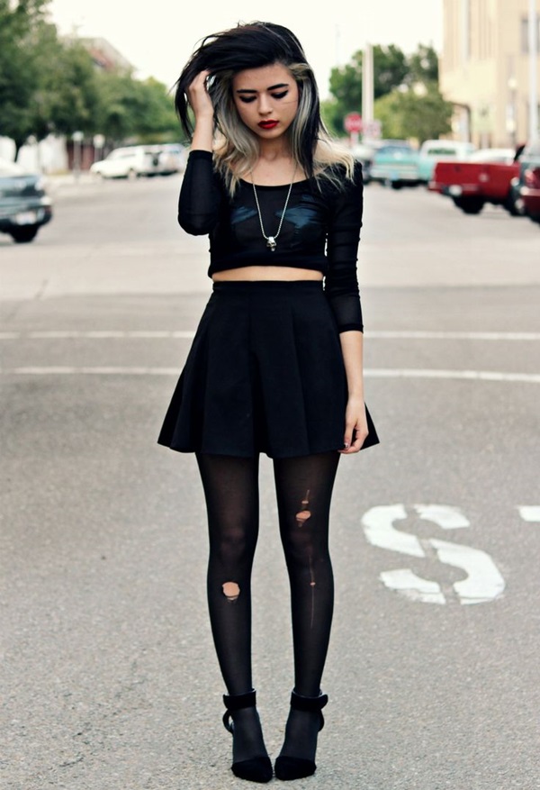 Cool Looking Grunge style Outfits for Girls (24)