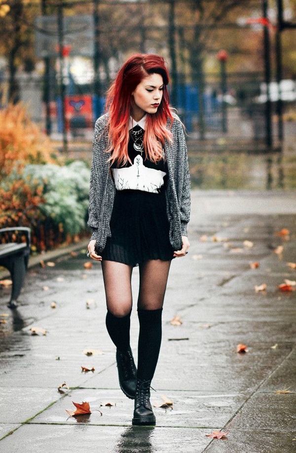 Cool Looking Grunge style Outfits for Girls (5)