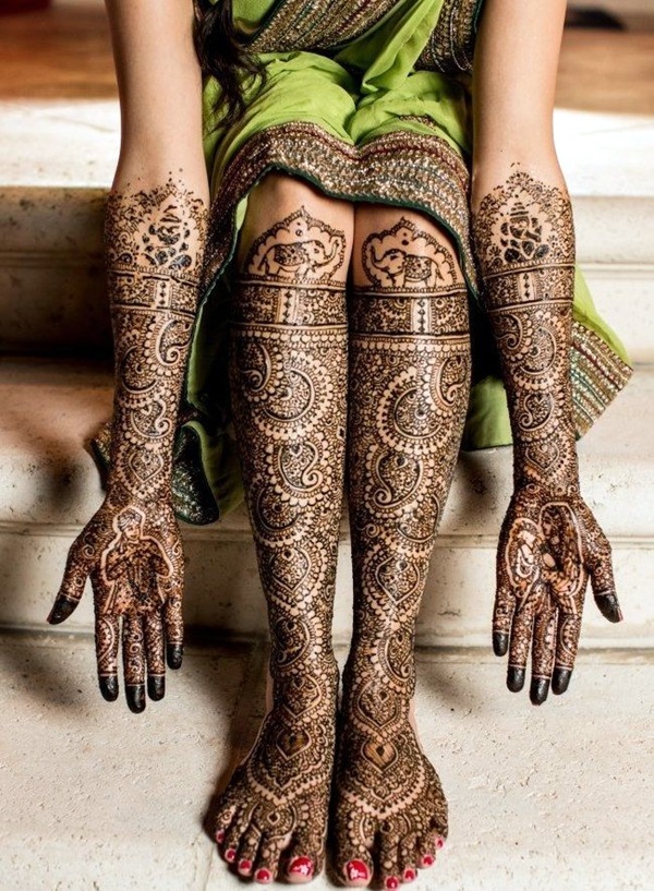 Beautiful Mehandi Designs For Weddings (14)