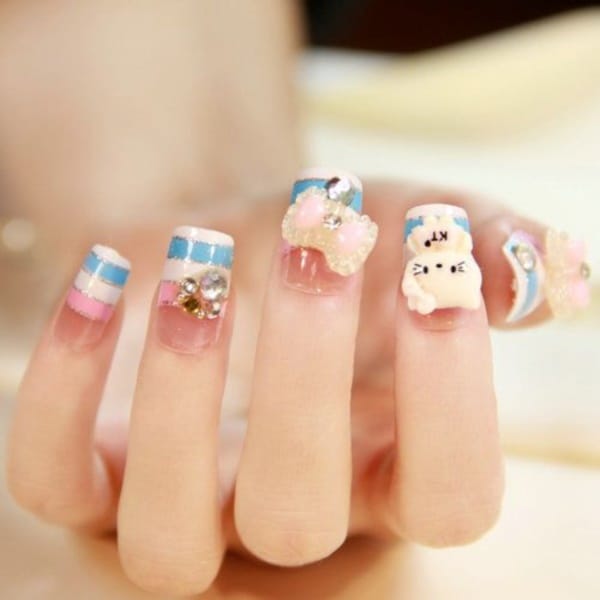 Clever Nail Designs Ideas for School Kids0121