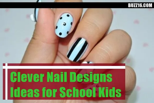 Clever Nail Designs Ideas for School Kids0351
