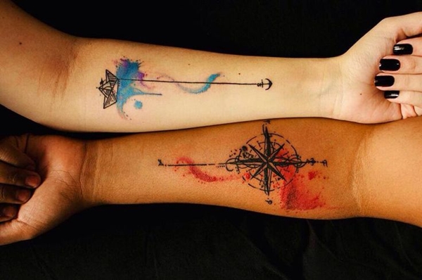Cute Mr. and Mrs. Tattoos for Perfect Couples - 18