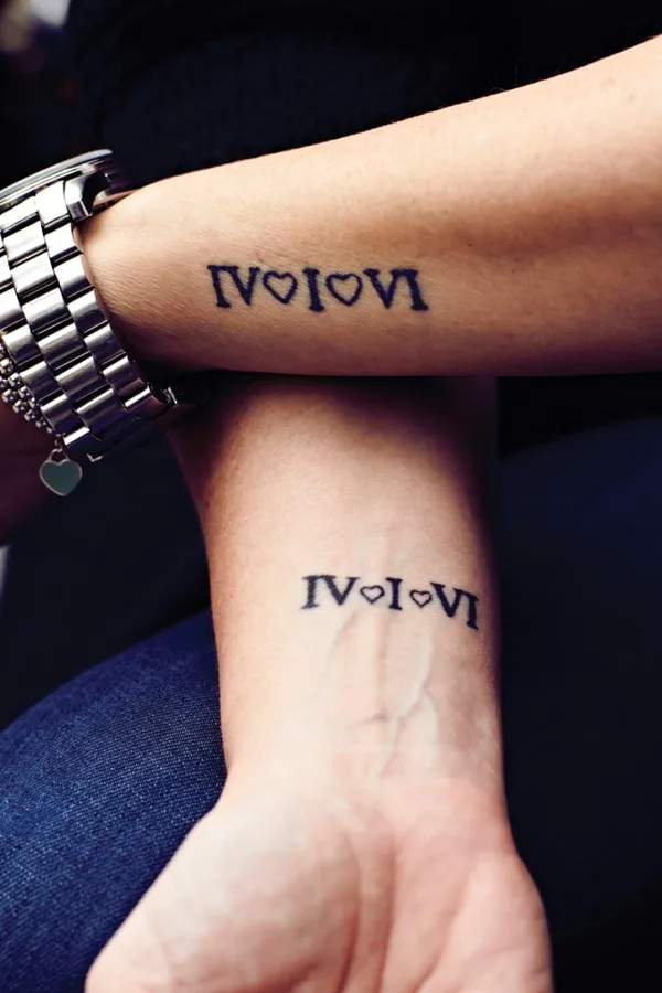 Cute Mr. and Mrs. Tattoos for Perfect Couples - 22