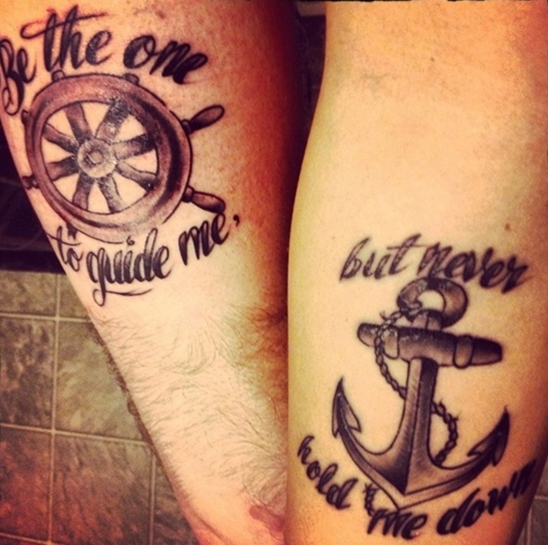 Cute Mr. and Mrs. Tattoos for Perfect Couples - 29