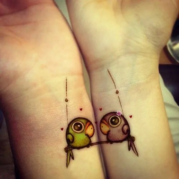 Cute Mr. and Mrs. Tattoos for Perfect Couples - 35