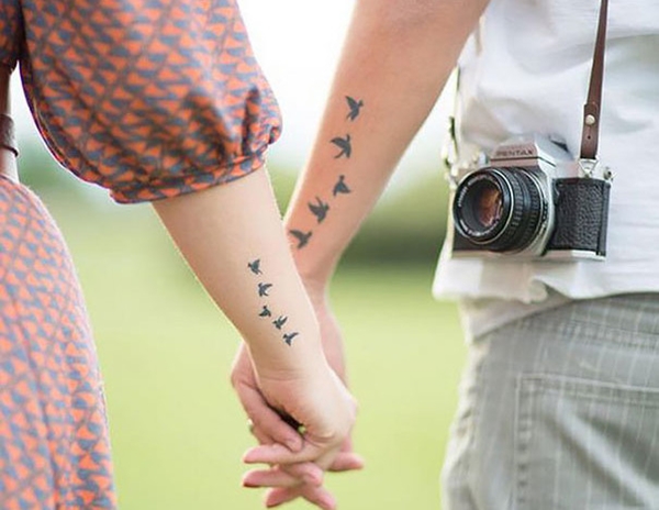 Cute Mr. and Mrs. Tattoos for Perfect Couples - 37