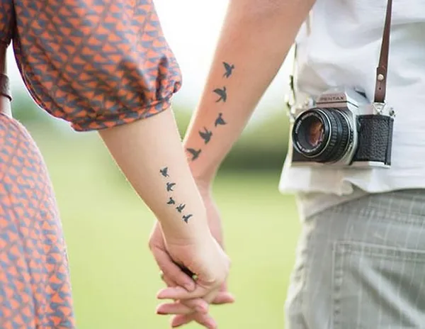Cute Mr. and Mrs. Tattoos for Perfect Couples - 37