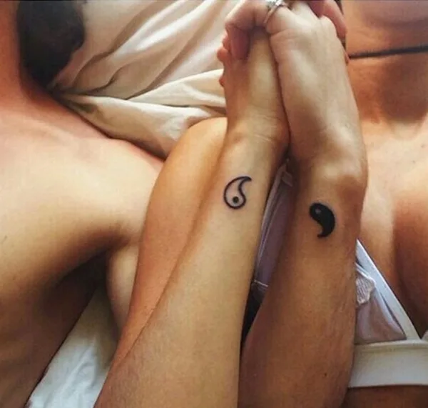 Cute Mr. and Mrs. Tattoos for Perfect Couples - 9