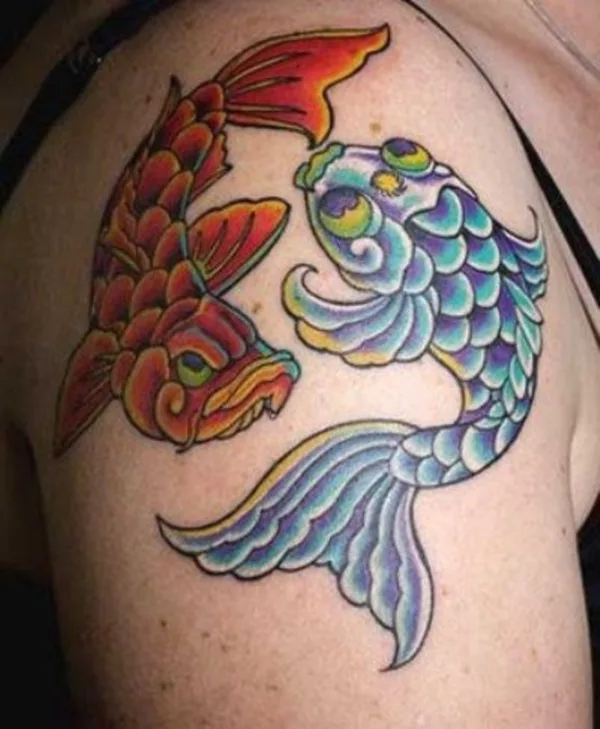Cute king and queen tattoo for couples0041