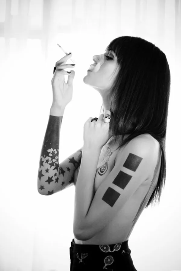 Oh-So Cool Blackout Tattoo Designs - 4417