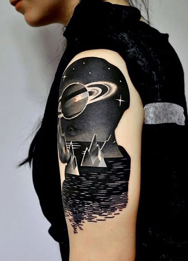 Oh-So Cool Blackout Tattoo Designs - Rise of a new Trend - 1 (12)