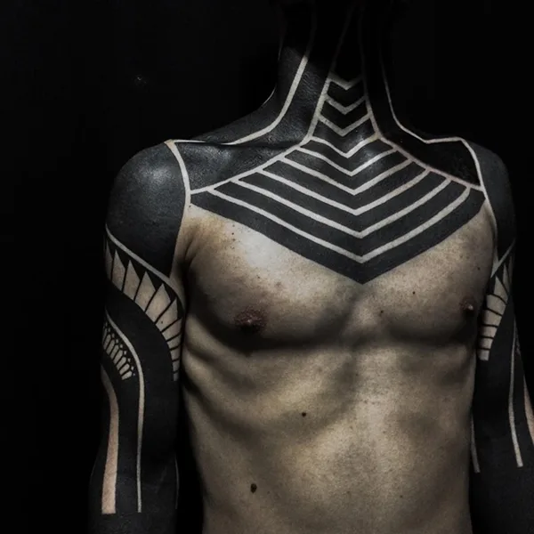 Oh-So Cool Blackout Tattoo Designs - Rise of a new Trend - 1 (18)