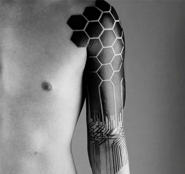 Oh-So Cool Blackout Tattoo Designs - Rise of a new Trend - 1 (31)