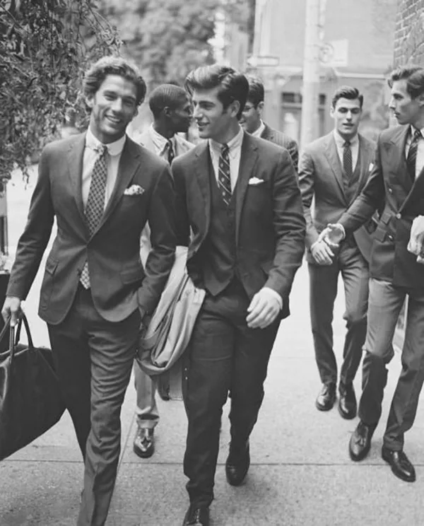 Old School Men's Suit Looks - 25