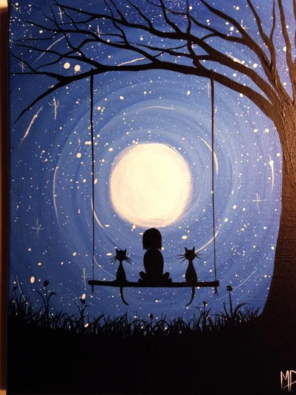 Best Canvas Painting Ideas for Beginners - (15)