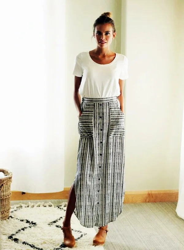 Trending Striped Skirt Outfits For 2016 - (2)