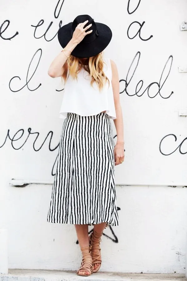 Trending Striped Skirt Outfits For 2016 - (27)