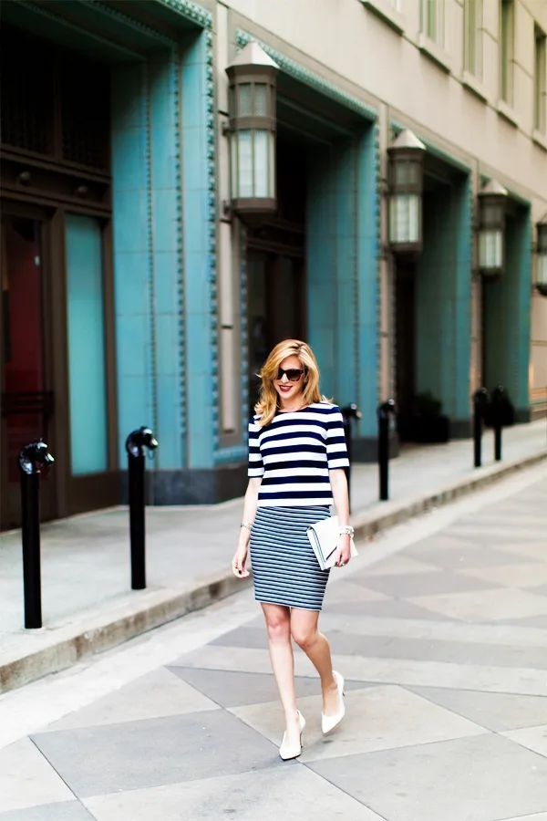 Trending Striped Skirt Outfits For 2016 - (29)