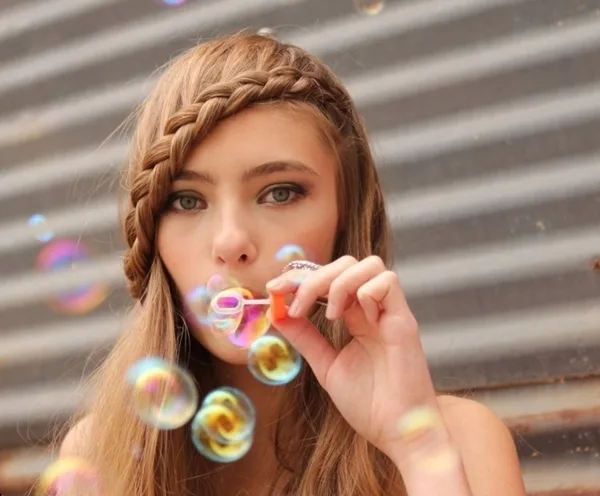 Cute and Girly Hairstyles with Braids - (20)