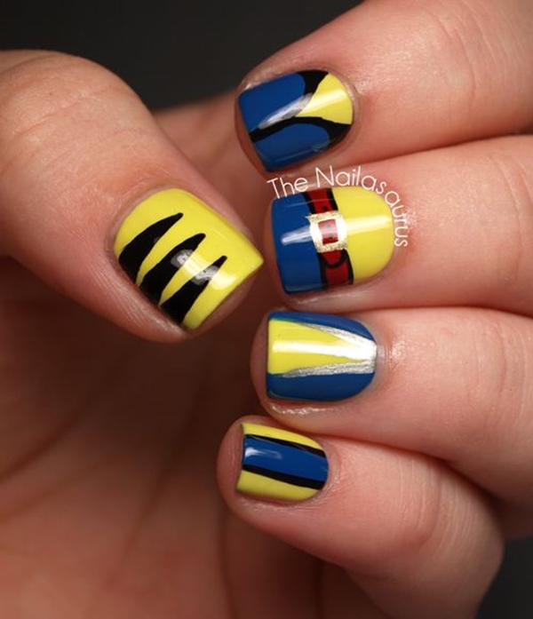 40 Inspiring Superhero Nail Art Ideas