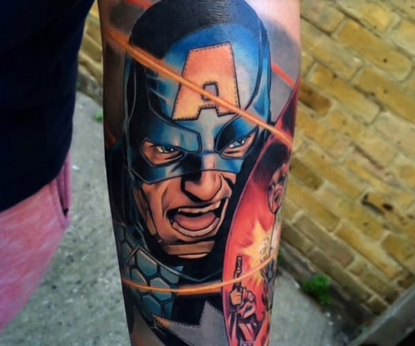 Marvel superfan breaks world record by getting 31 superhero tattoos on his  body  Mirror Online