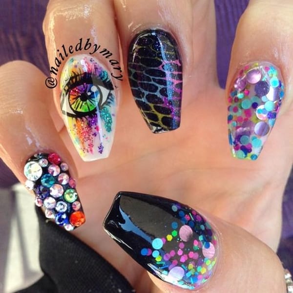 40 Pictures of Acrylic Nail Designs