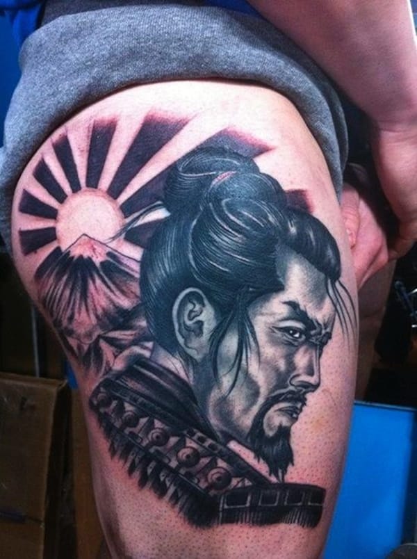 Samurai Warrior Temporary Tattoo Sleeve  EasyTatt