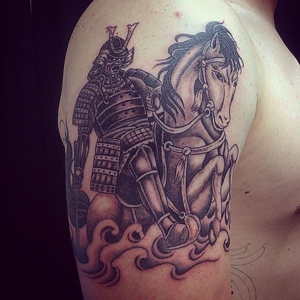 Shoulder Slavic Warrior tattoo at theYoucom