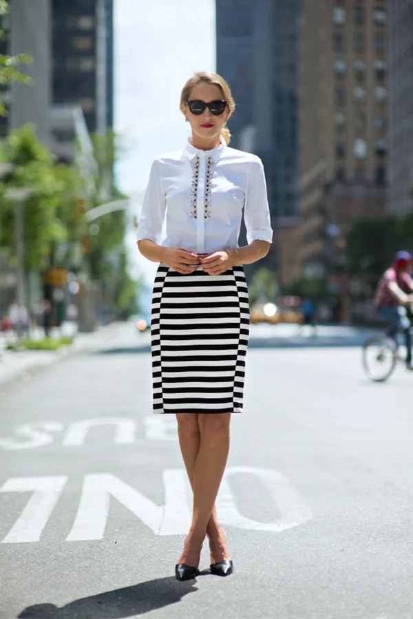  Office-Inspired-Striped-Skirt-Outfits-10-1