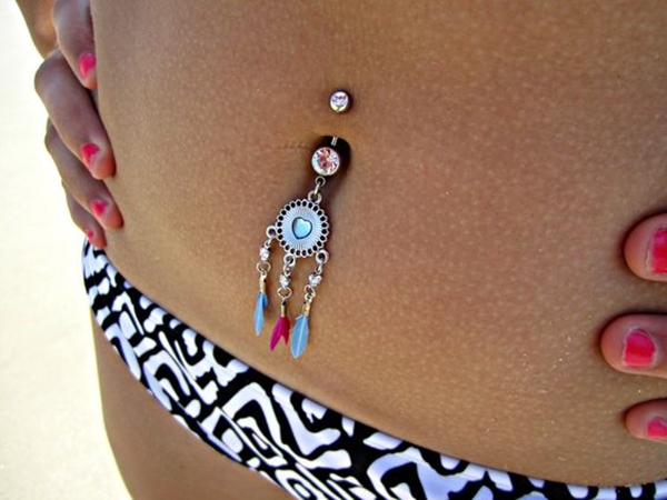 40 Beautiful Examples Different Belly Button Piercings