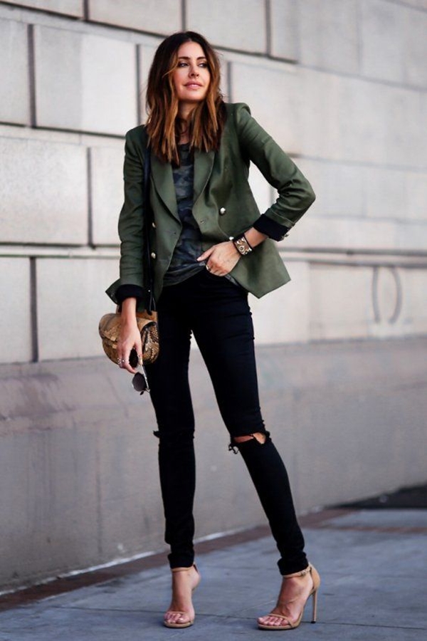 40 Unboring Outfits with Blazer for Office Women