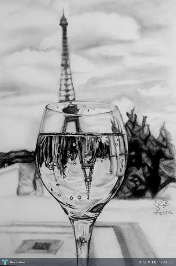 beautiful and detailed Eiffel Tower drawings - (21)