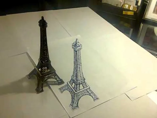 beautiful and detailed Eiffel Tower drawings - (34)