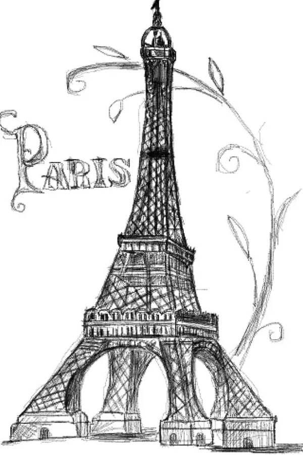 beautiful and detailed Eiffel Tower drawings - (8)
