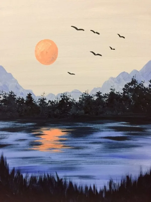 Simple-and-Easy-landscape-painting-ideas-34
