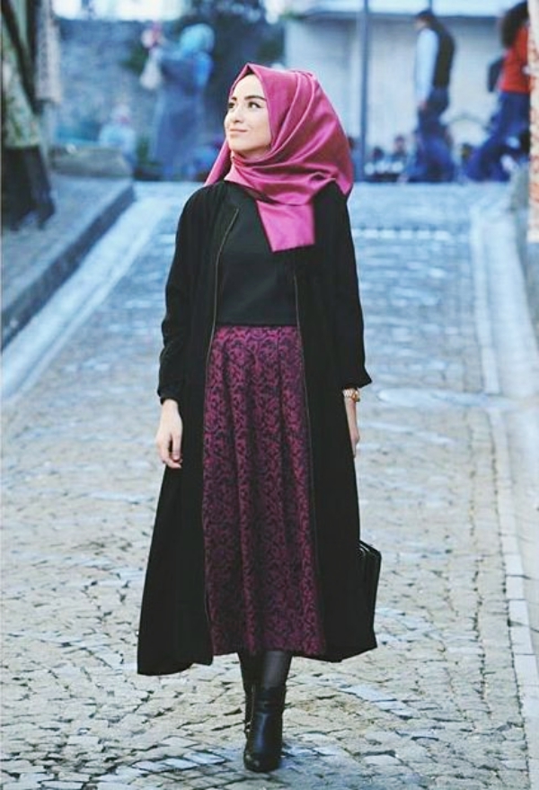 20 Attractive Hijab Winter Outfits - Buzz 2018