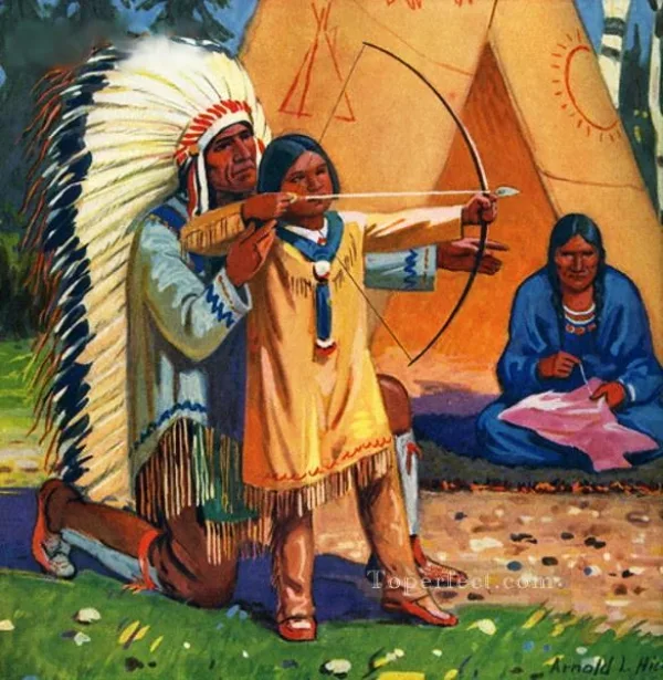 Native-American-Paintings-and-Art-illustrations