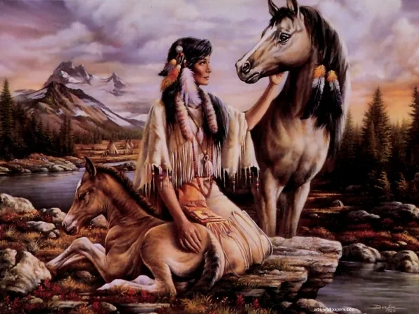 Native-American-Paintings-and-Art-illustrations