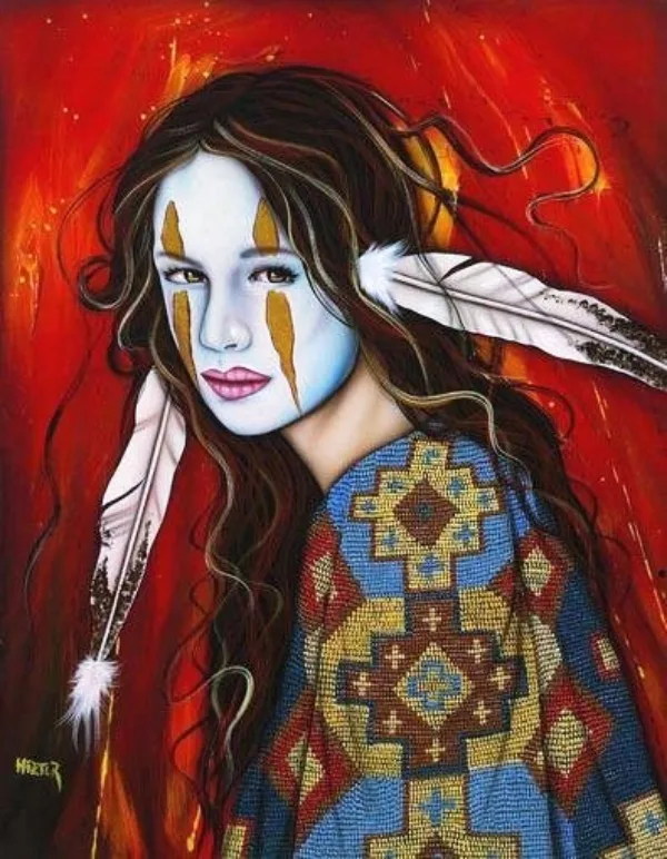Native-American-Paintings-and-Art-illustrations
