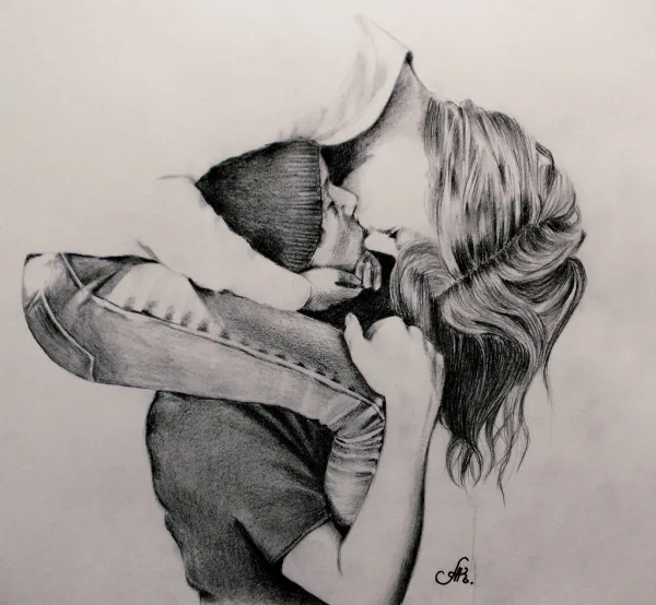 Romantic-Couple-Pencil-Sketches-and-Drawings