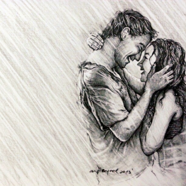 40 Romantic Couple Pencil Sketches and Drawings – Buzz16