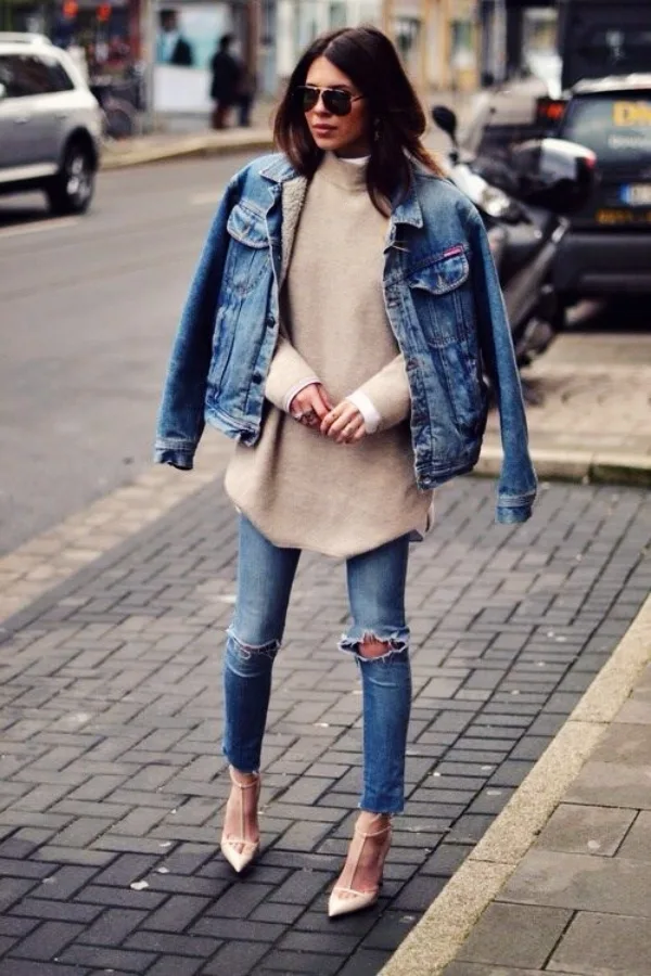 Off-to-Work-Oversized-Sweater-Outfits